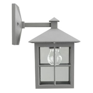 Svítidlo K.S. Verlichting antracit/průhledná hliník práškovaný/sklo