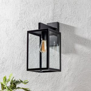 Svítidlo K.S. Verlichting matná černá/průhledná ocel práškovaná/sklo