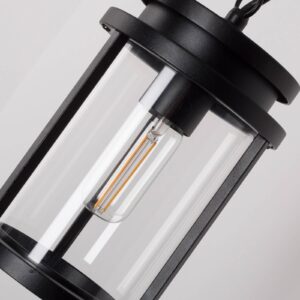 Svítidlo K.S. Verlichting černá/čirá hliník/sklo