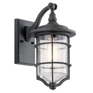 Svítidlo KICHLER antická černá/čirá kov/sklo