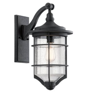 Svítidlo KICHLER antická černá/čirá kov/sklo