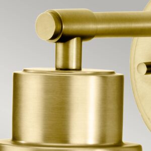 Svítidlo KICHLER mosaz kartáčovaná/čirá konstrukční ocel/sklo