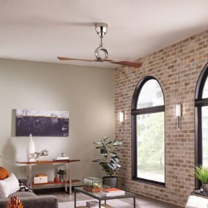 Svítidlo KICHLER ořech/leštěný nikl ABS/ocel