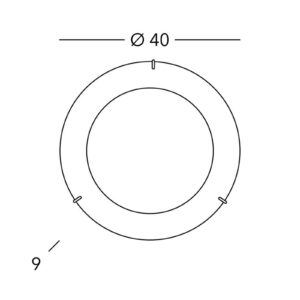 Svítidlo KOLARZ zlatá sklo/lístkové zlato 24 kt