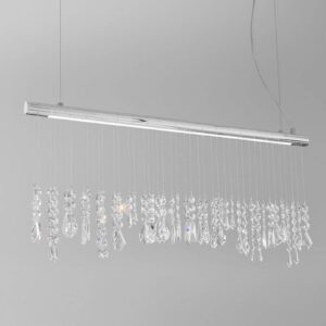 Svítidlo KOLARZ chrom/čirá kov/křišťál