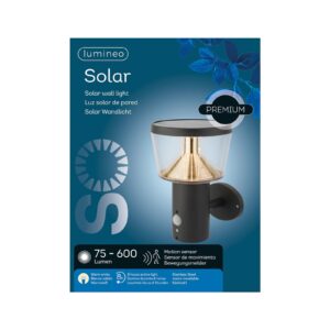 Svítidlo Kaemingk antracit/průhledná nerezová ocel