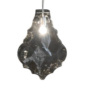 Svítidlo Karman kouřově šedá sklo