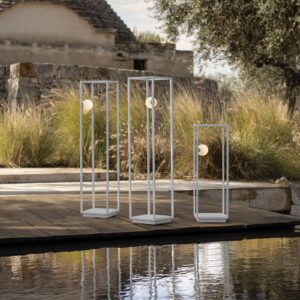 Svítidlo Karman bílá hliník/sklo