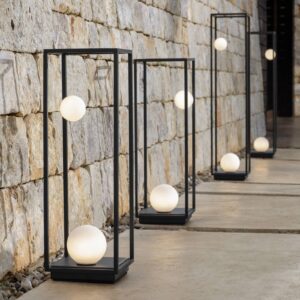 Svítidlo Karman černá/bílá hliník/sklo