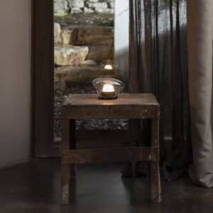 Svítidlo Karman černá/čirá hliník/sklo čirá