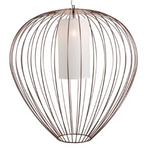 Svítidlo Karman bronzová/bílá nerezová ocel/metakrylát