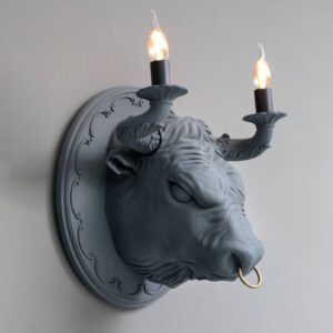 Svítidlo Karman šedá matná/stříbrná keramika/mosaz