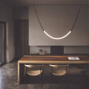 Svítidlo Karman černá/bílá hliník/silikon