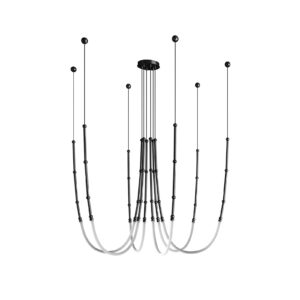 Svítidlo Karman černá/bílá hliník/silikon