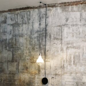 Svítidlo Karman bílá mražená/transparentní/černá sklo/kov