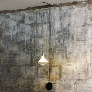 Svítidlo Karman bílá mražená/transparentní/černá sklo/kov