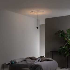 Svítidlo Karman matná černá/bílá hliník/sádra