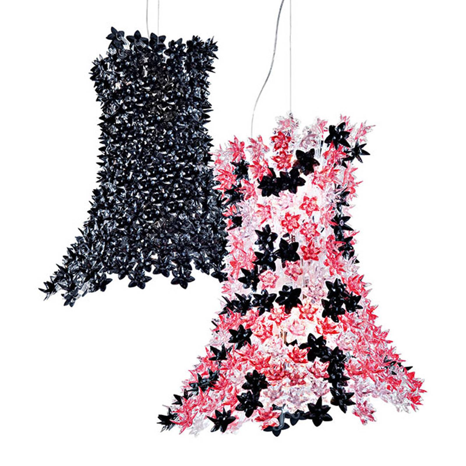 Svítidlo Kartell růžová/černá/transparentní termoplastický technopolymer