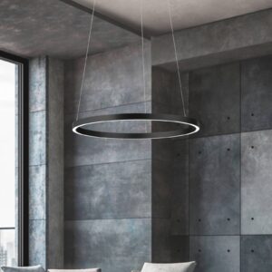 Svítidlo Knapstein matná černá hliník/akryl