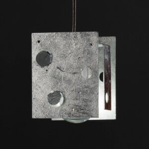 Svítidlo Knikerboker stříbrná ocel/textilní kabel