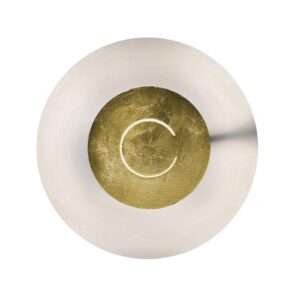 Svítidlo Knikerboker bílá/pozlátko ocel