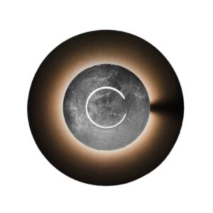 Svítidlo Knikerboker kávově hnědá/lístkové stříbro ocel