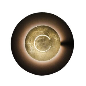 Svítidlo Knikerboker kávově hnědá/lístkové zlato ocel