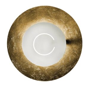 Svítidlo Knikerboker pozlátko/bílá ocel