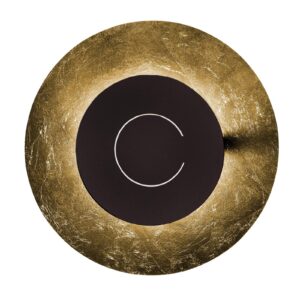 Svítidlo Knikerboker lístkové zlato/kávově hnědá ocel