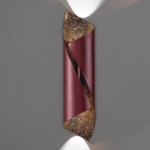 Svítidlo Knikerboker červená/bronz ocel