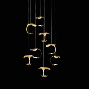 Svítidlo Knikerboker pozlátko ocel tepaná