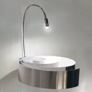 Svítidlo Knikerboker stříbrná/bílá hliník/lístkové stříbro