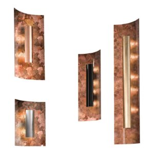 Svítidlo Kögl hnědá/měď/stříbrná ručně leštěné sklo/lístkový kov