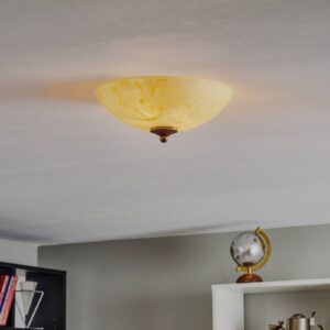 Svítidlo Kögl černo-zlato-stříbrná/jantarová kov/sklo