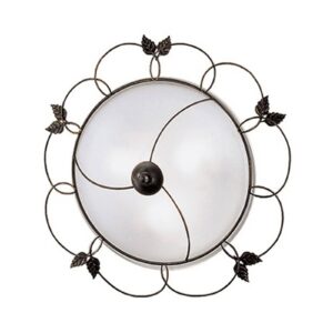 Svítidlo Kögl rezavě hnědá/bílá kov/sklo