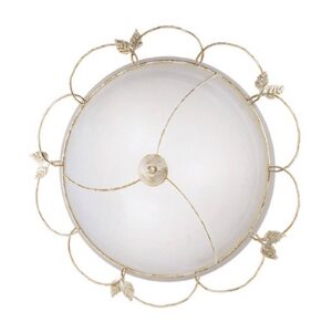 Svítidlo Kögl starožitná bílá/alabastrová/zlatá kov/sklo