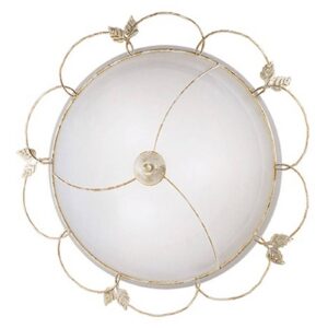 Svítidlo Kögl starožitná bílá/alabastrová/zlatá kov/sklo