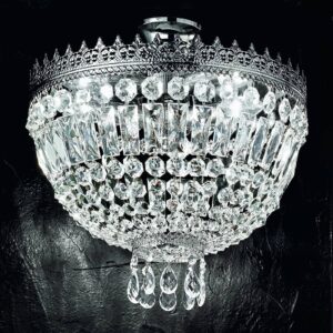 Svítidlo Kögl niklová lesklá/čirá kov/vysoce kvalitní sklo