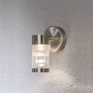 Svítidlo Konstsmide nerez/satinovaná/čirá nerez/sklo