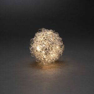 Svítidlo Konstsmide Christmas stříbrná kovové pletivo/plast