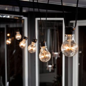 Svítidlo Konstsmide Christmas černá/čirá plast