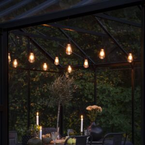 Svítidlo Konstsmide Christmas černý/čirý plast