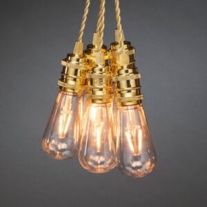 Svítidlo Konstsmide Christmas zlatý/čirý plast