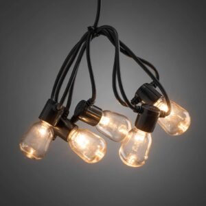 Svítidlo Konstsmide Christmas černá/čirá plast