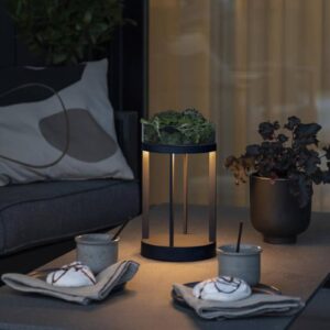 Svítidlo Konstsmide černá hliník/sklo