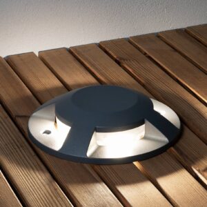 Svítidlo Konstsmide antracit/průhledná hliník/akryl