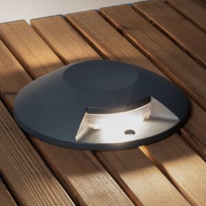 Svítidlo Konstsmide antracit/průhledná hliník/akryl