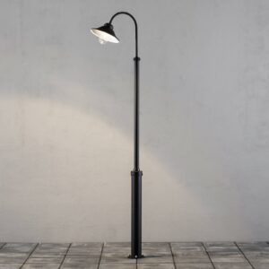 Svítidlo Konstsmide černá/čirá/bílá hliník/sklo