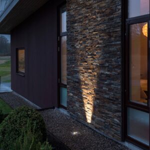 Svítidlo Konstsmide nerez/čirý nerez/hliník/sklo