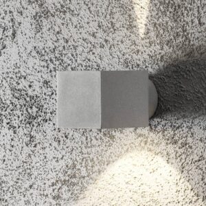 Svítidlo Konstsmide šedá/čirá hliník/sklo